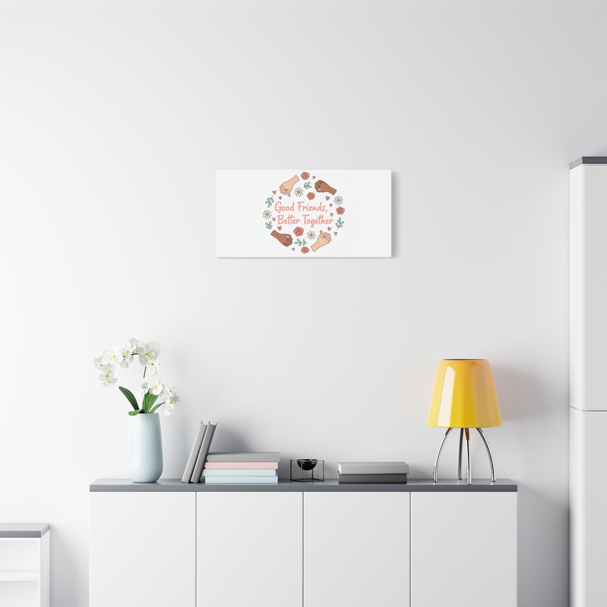 Good Friends Better Together Canvas | Friendship Valentine, Platonic Love