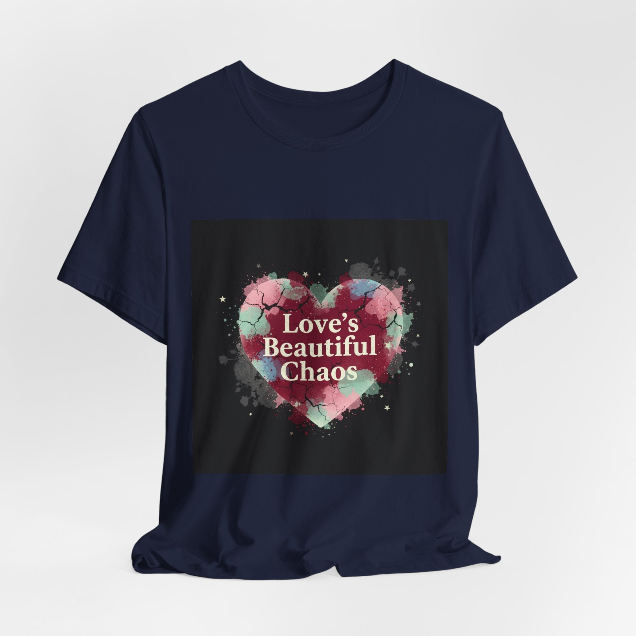 Love's Beautiful Chaos Tee | grunge heart shirt, distressed love tee