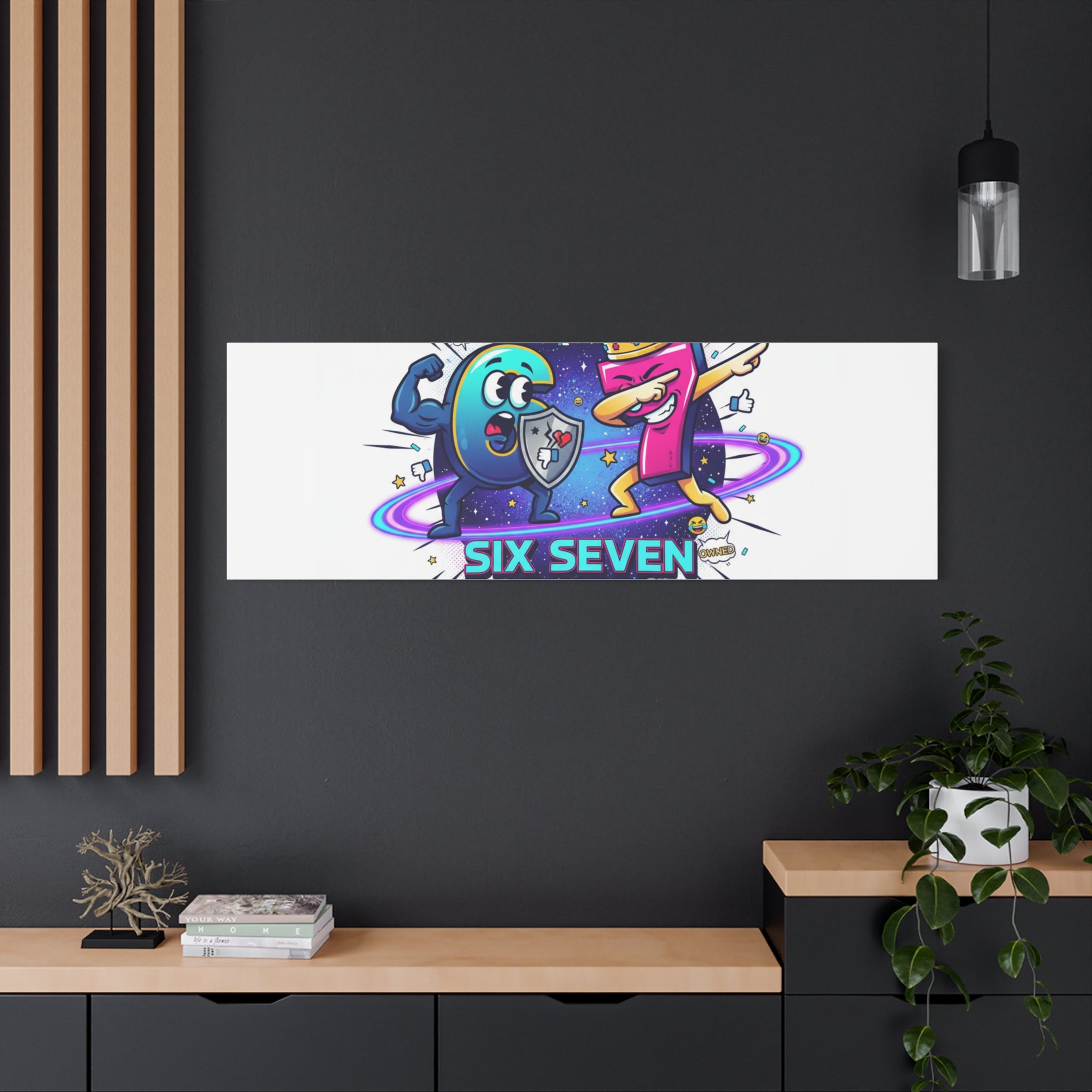 Six Seven Meme War Canvas | Legendary Internet Battle Art, Viral Culture Wall Decor