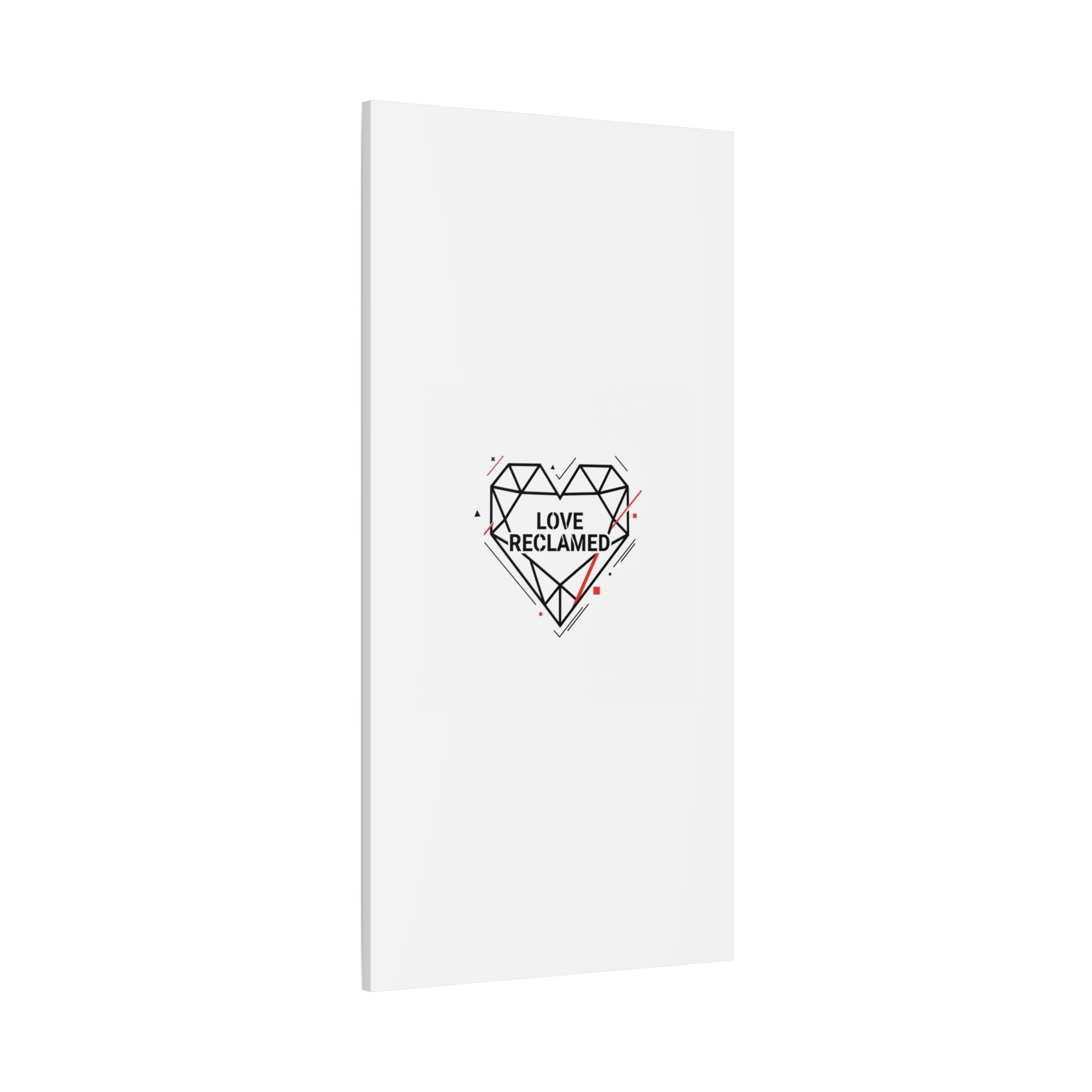 Love Reclaimed Canvas | modern heart design, minimalist love icon
