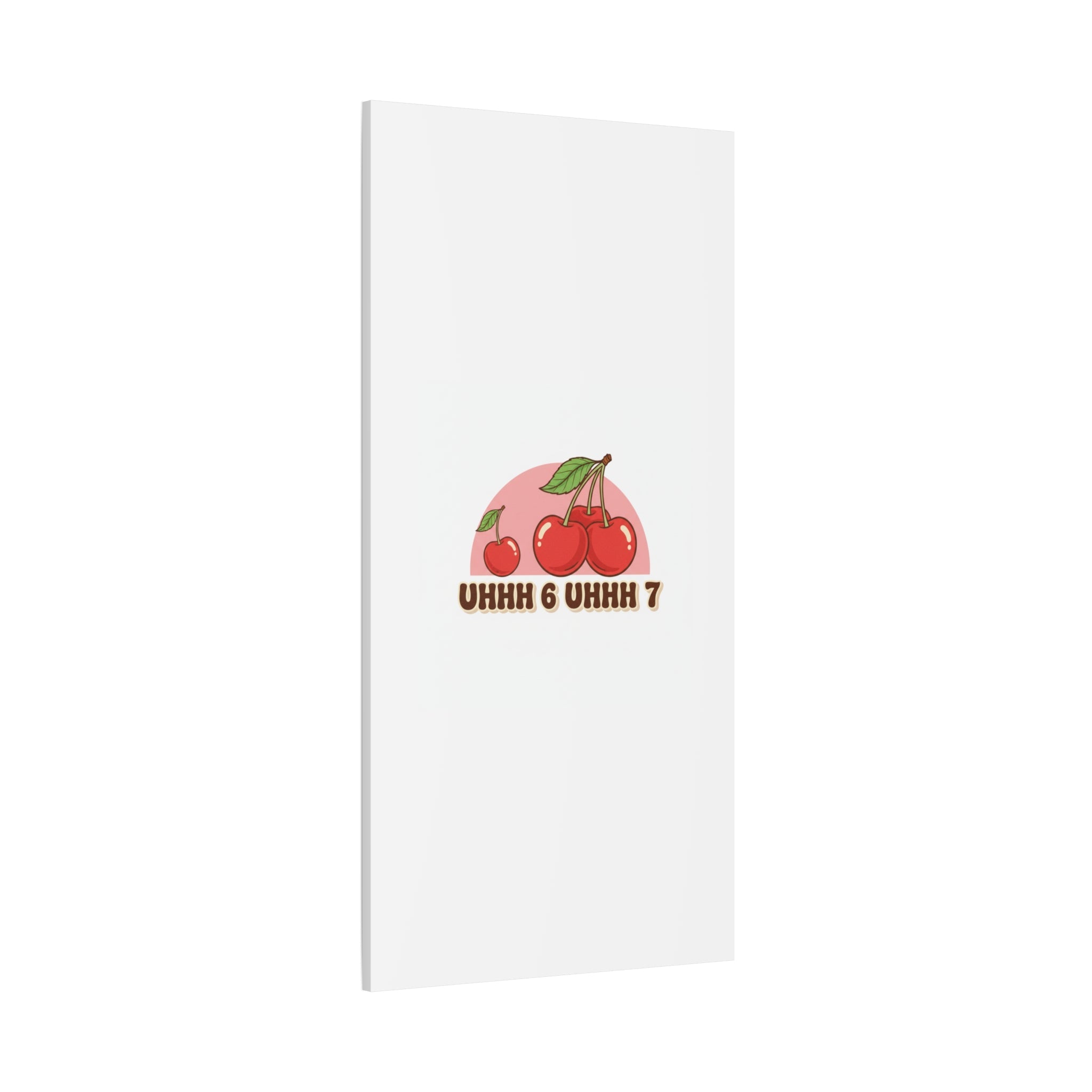 Six Severn Cherry Retro Graphic Canvas | kawaii fruit print, vintage cherry design