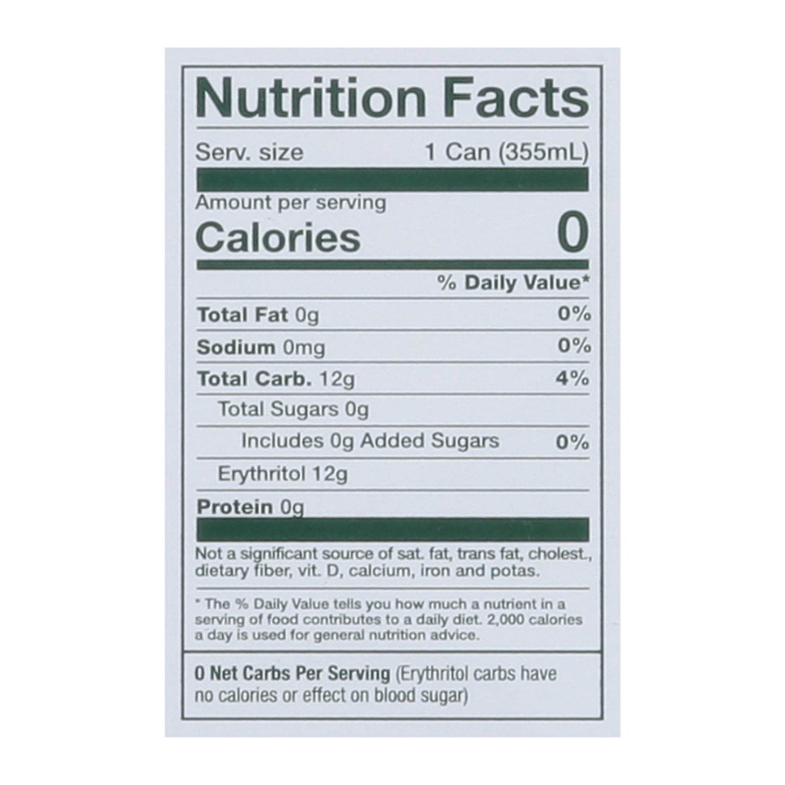 Reed's Ginger Ale Zero Sugar, 12 oz. Cans (Pack of 6)
