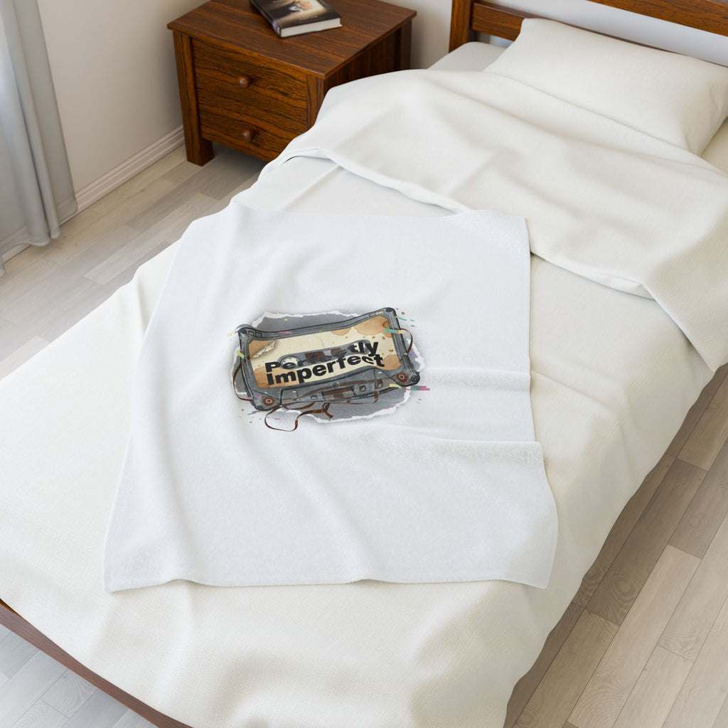 Perfectly Imperfect Cassette Glitch Blanket | Analog Error, VHS Static Nostalgia