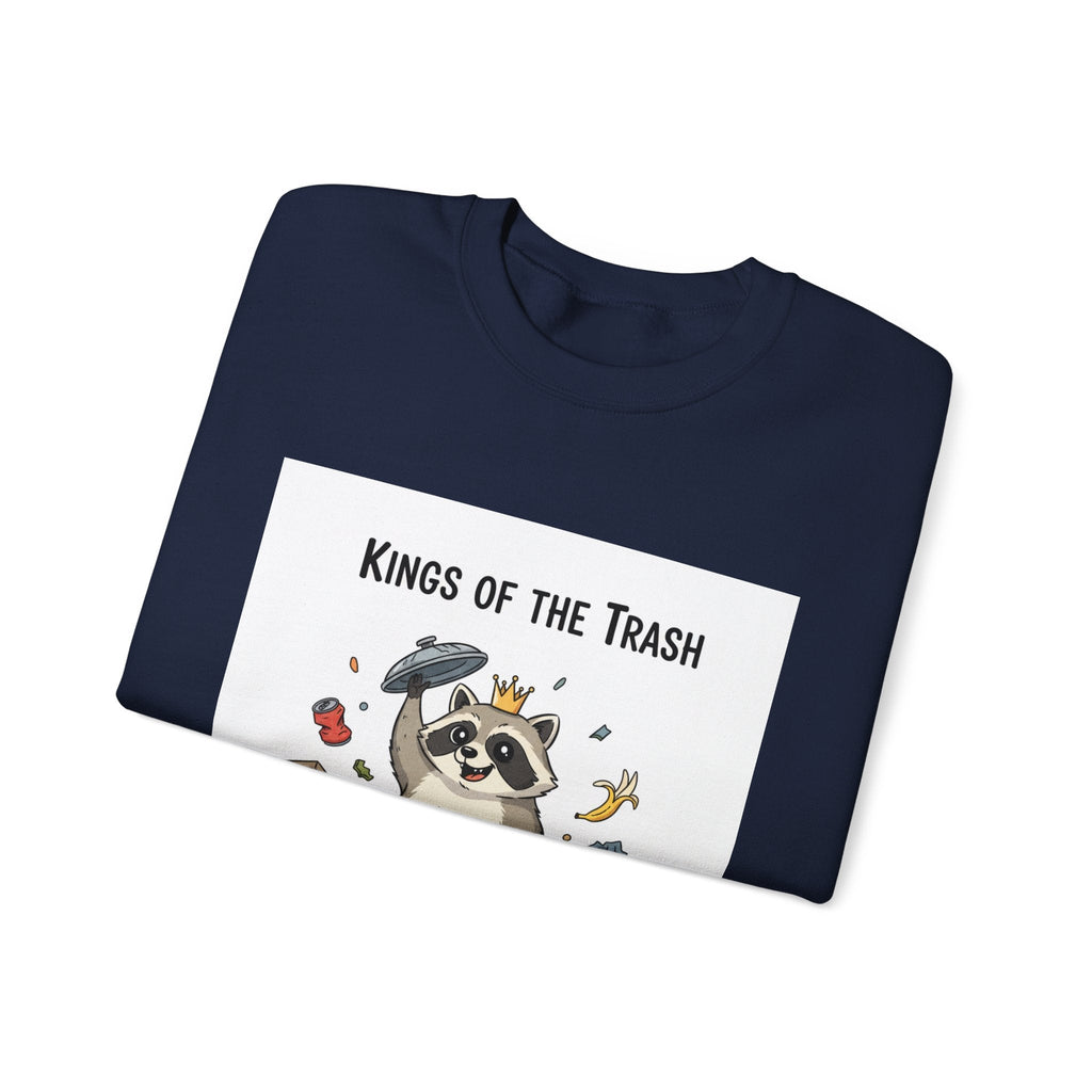 Kings of the Trash Raccoon Sweatshirt | trash panda, raccoon doodle