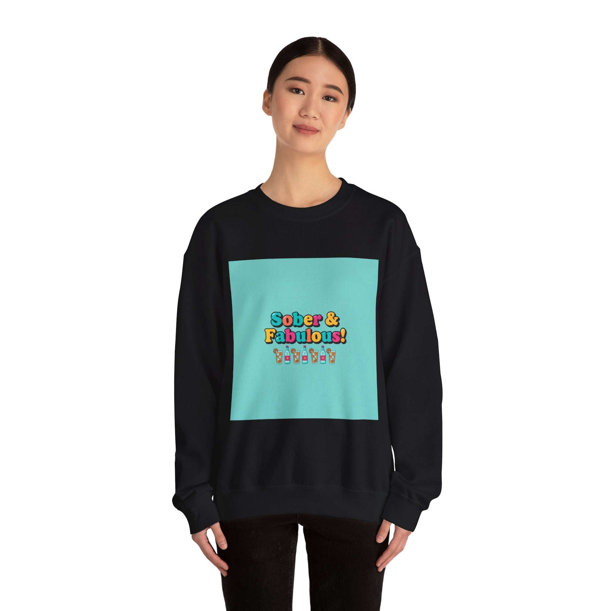 Sober & Fabulous Crewneck Sweatshirt, Dry January, Mocktail Trend
