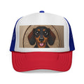 Dachshund Dog Trucker Cap - Cute Smiling Wiener Dog Patch Hat