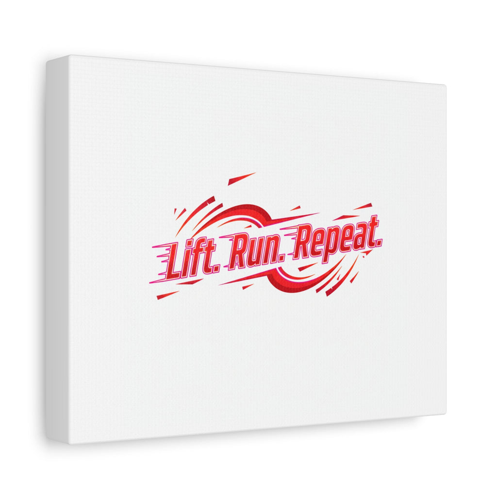 Lift Run Repeat Canvas | Fitness Wall Art, Gym Motivation