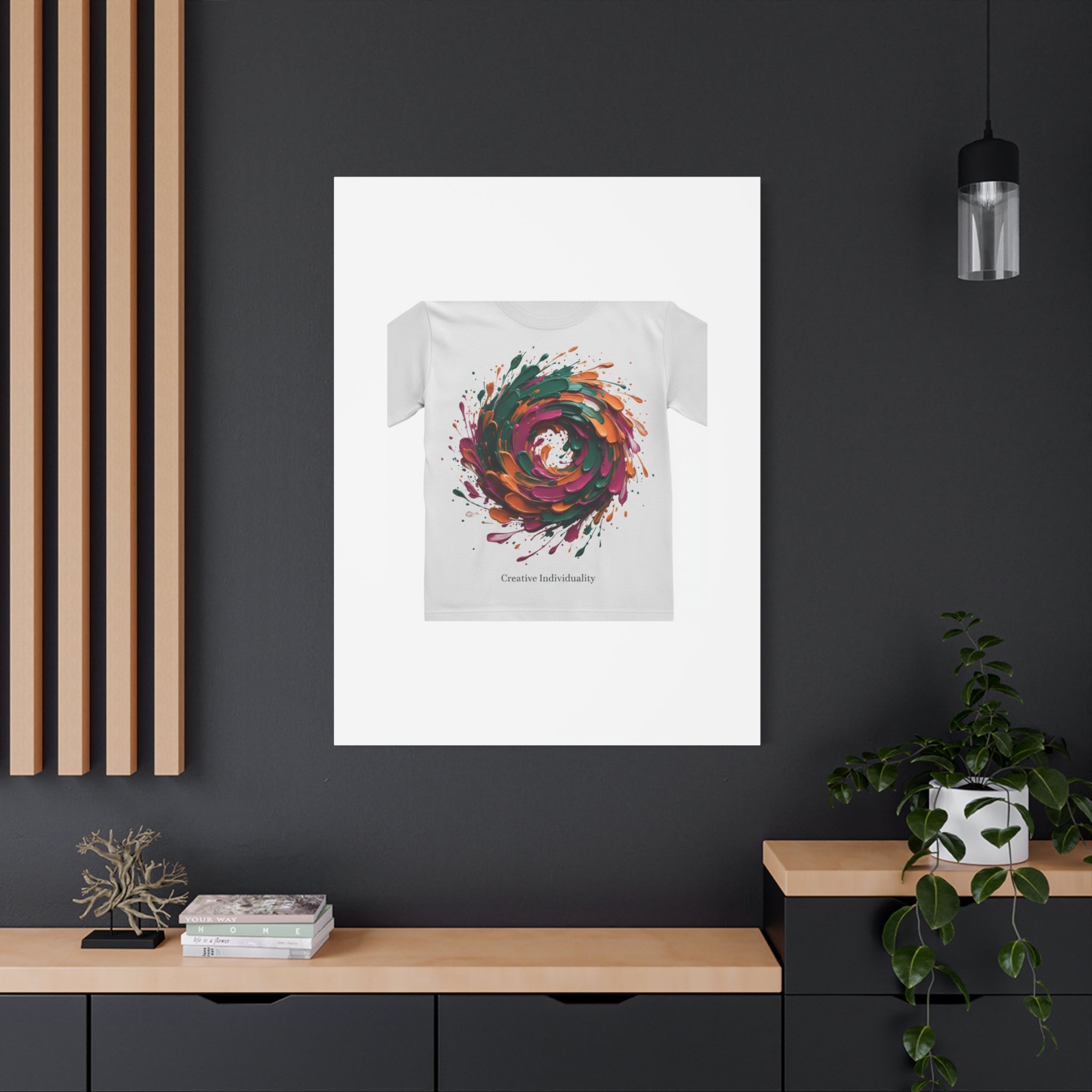 Painterly Abstract Floral Swirl Canvas | Matte Stretched Canvas