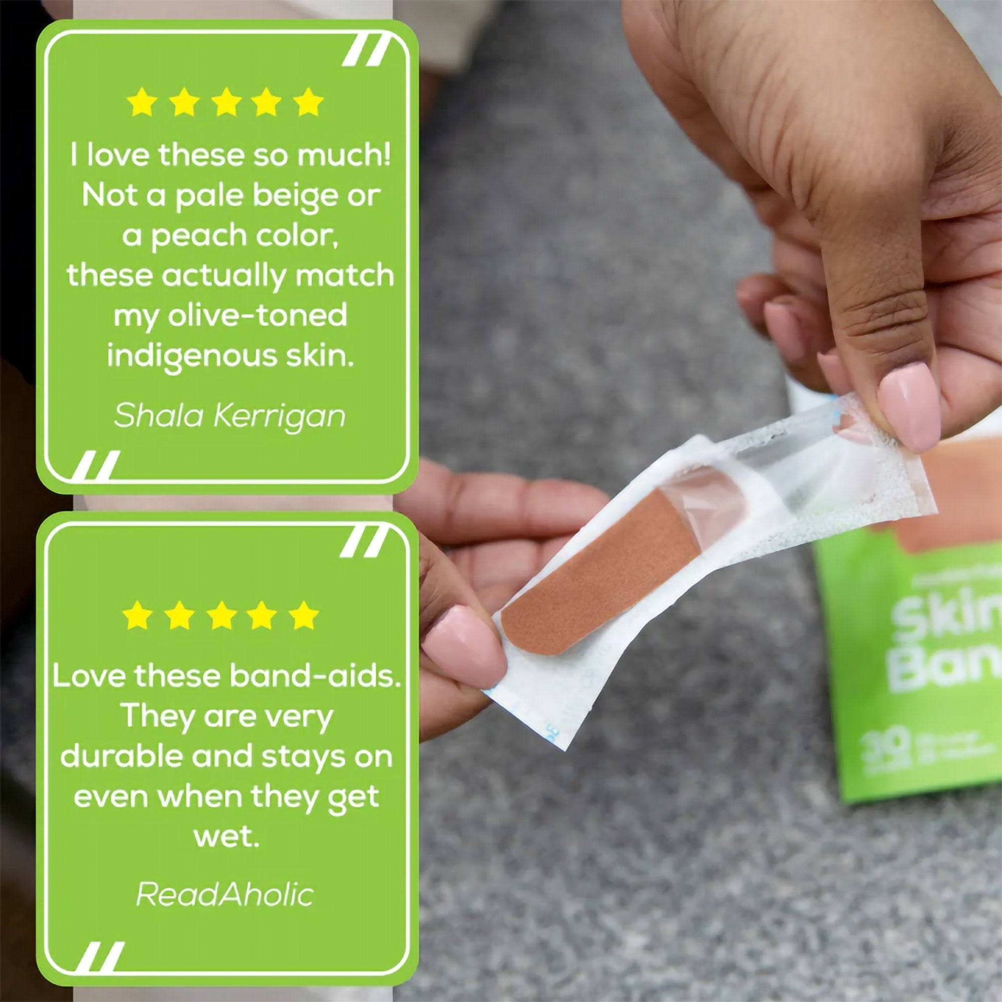 TruColour® Olive Adhesive Strip, 1 x 3 Inch TCB-101