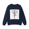 Loud Self-Care Metal Font Crewneck | gothic wellness quote, edgy self-care merch