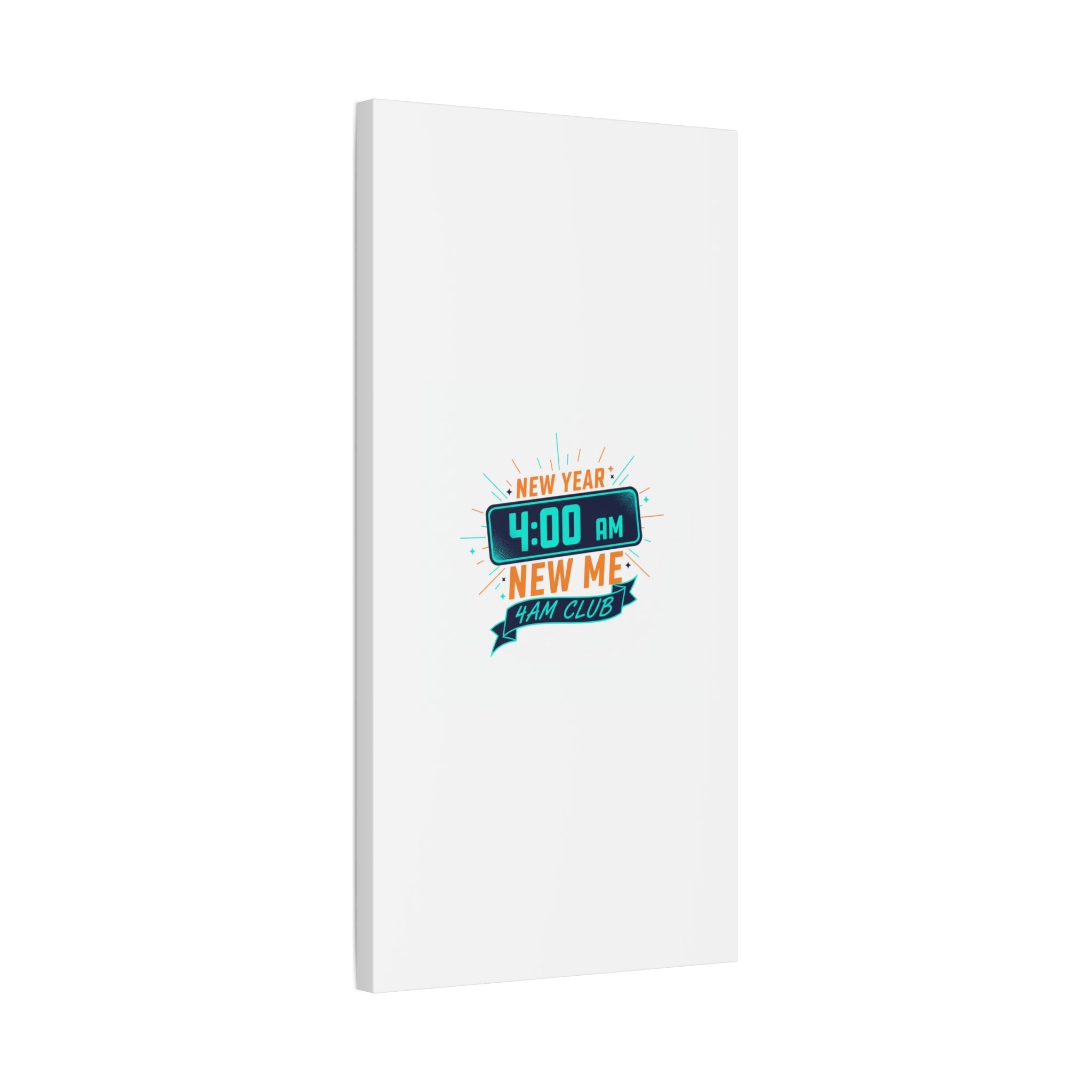 4AM Club New Year Graphic Canvas | Holiday Party Novelty, Festive New Year Decor