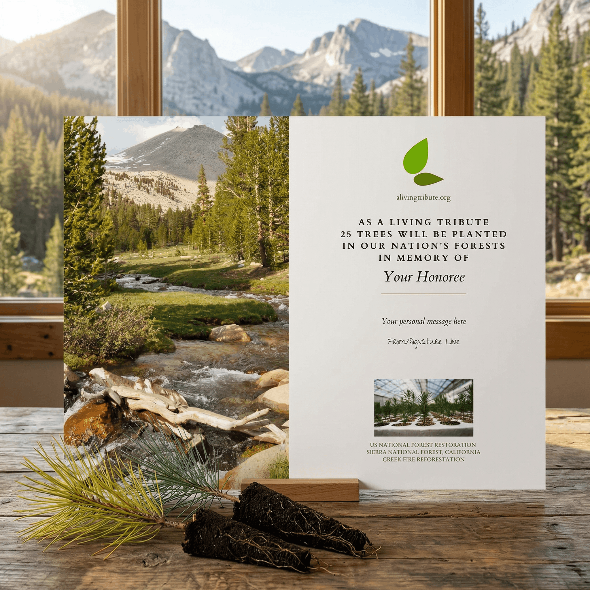 Plant a Tree in Honor or Memory in a California National Forest - A Living Tribute