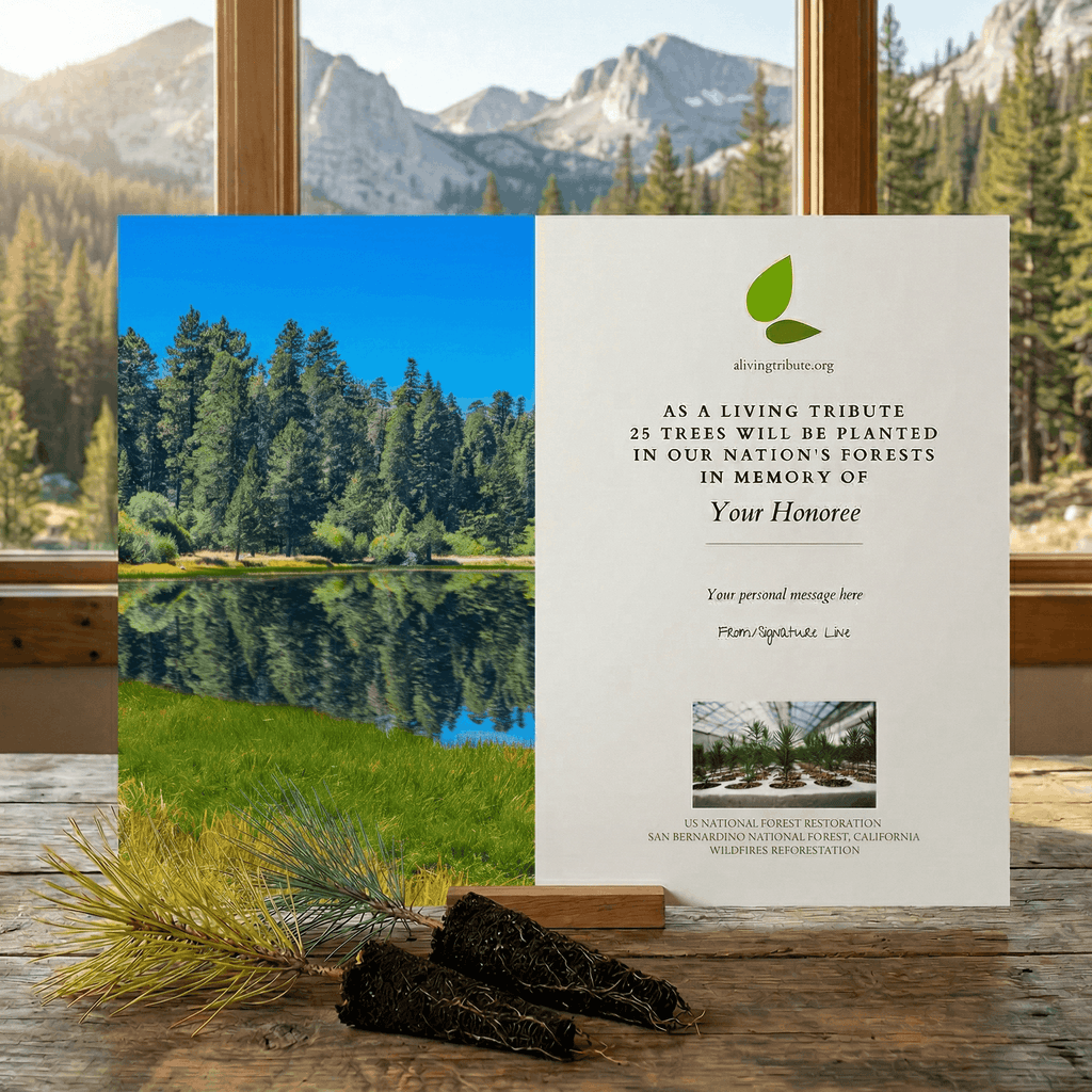 Plant a Tree in Honor or Memory in a California National Forest - A Living Tribute
