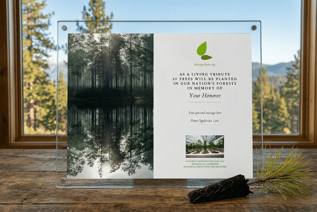 Plant-a-Tree Gift with Deluxe Glass Display Frame