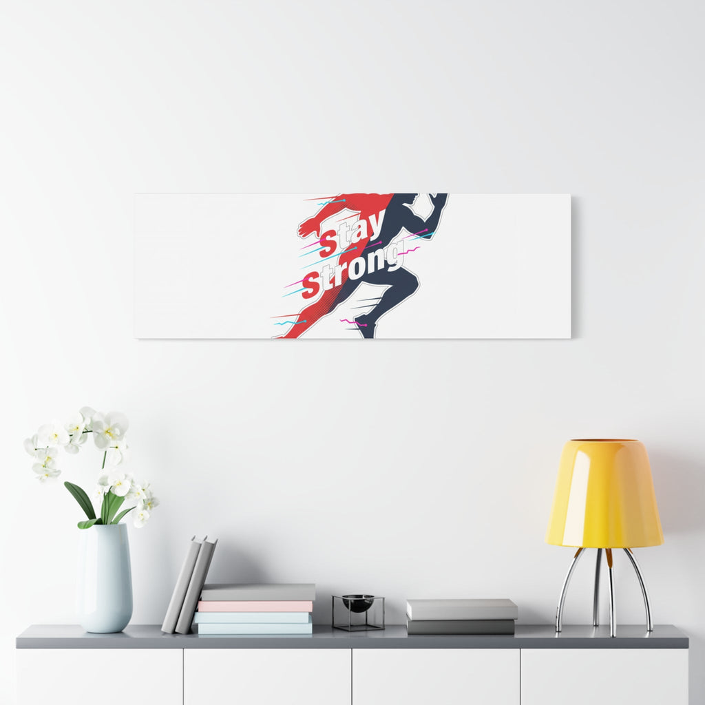 Stay Strong Runner Canvas | Fitness Motivation, Gym Wall Art