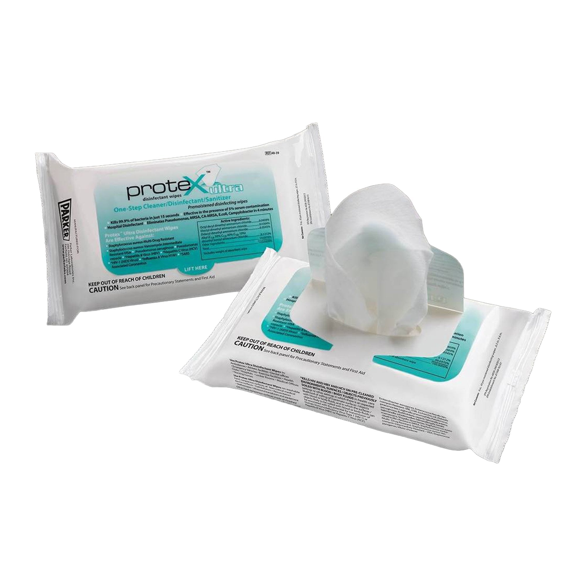 Protex™ Ultra Disinfectant Wipes, 6.5 x 6 Inch 48-40