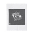 handwritten faith doodle blanket | velveteen plush blanket