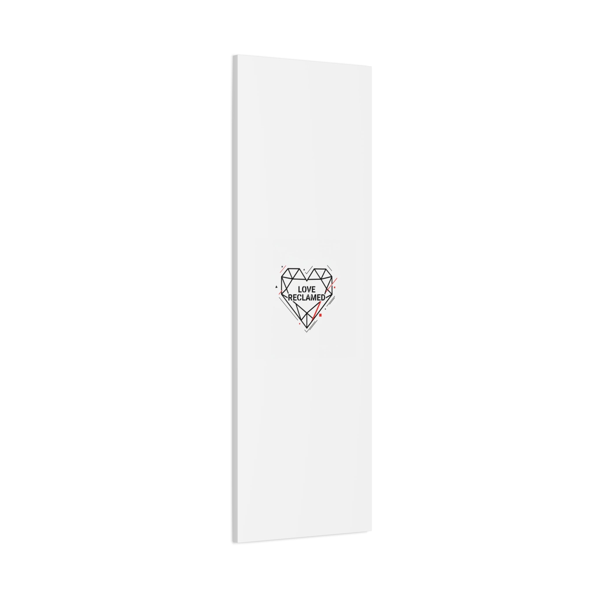 Love Reclaimed Canvas | modern heart design, minimalist love icon