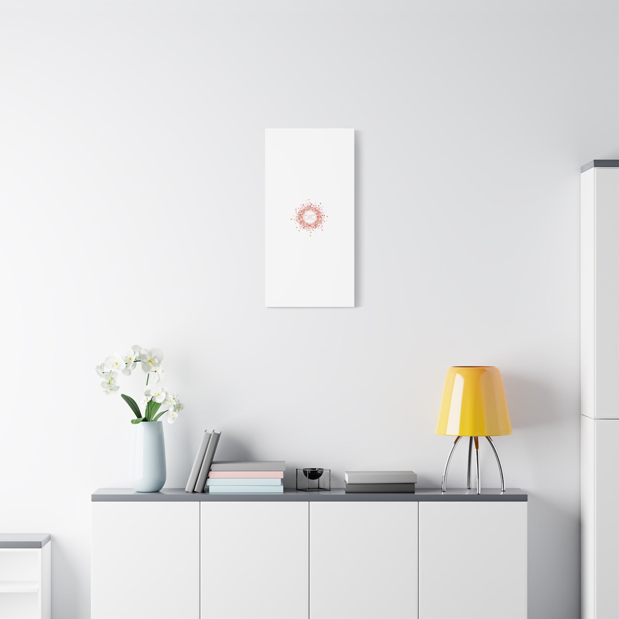 Tiny Heart Confetti Canvas | Matte Stretched Wall Art