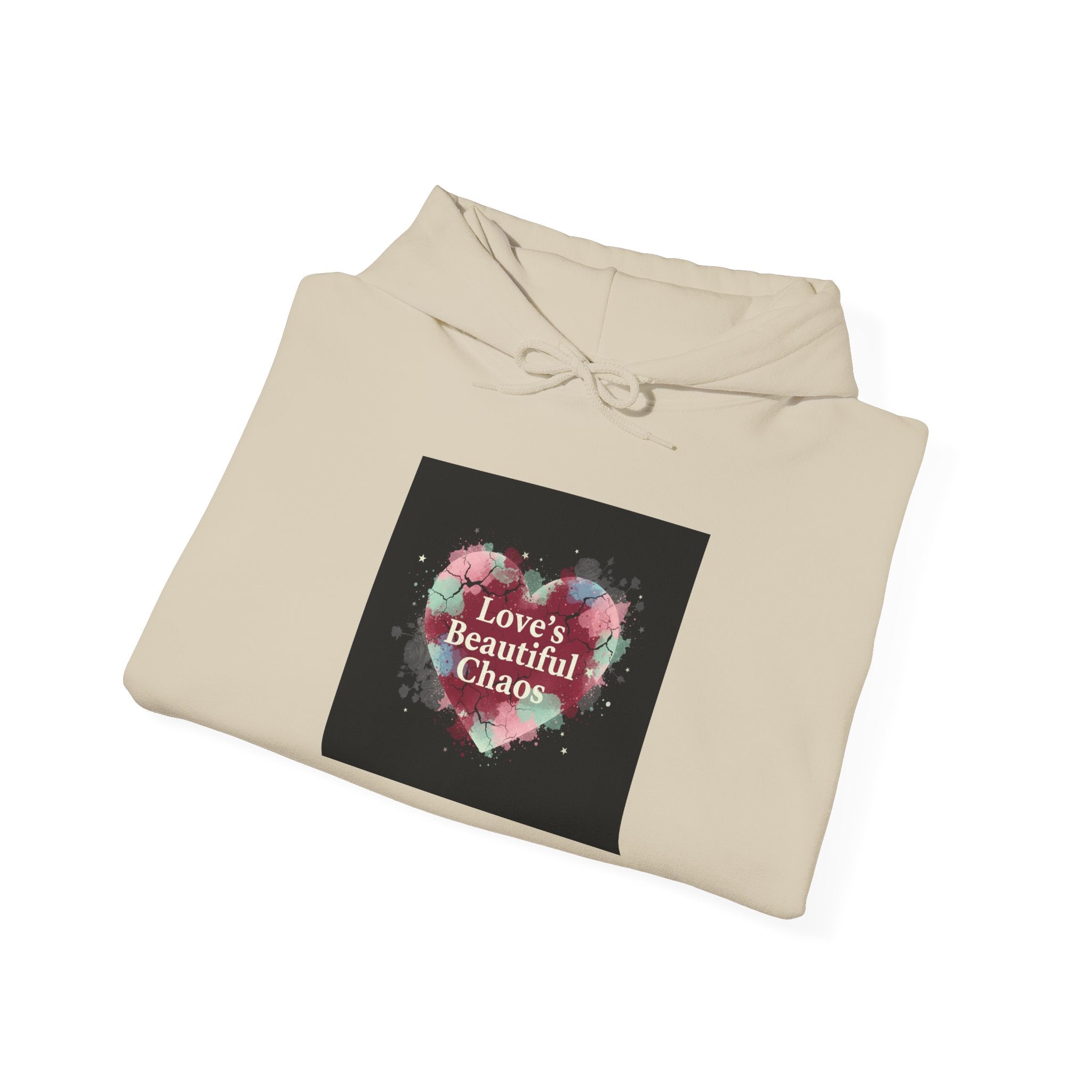 Distressed Heart Collage Hoodie | Soft Grunge Hearts, punk heart design
