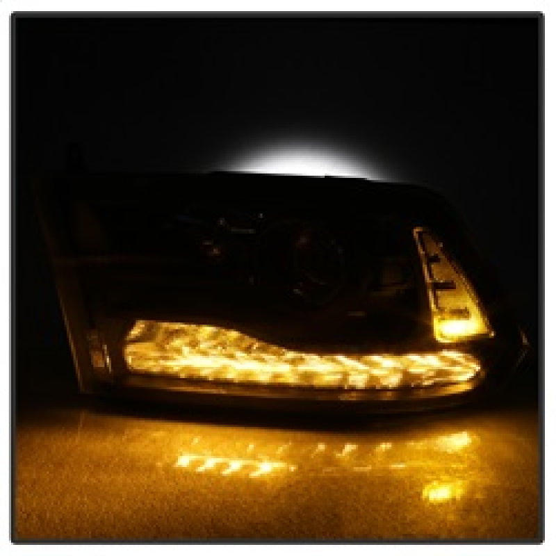 SPYDER xTune Dodge Ram 13-17 ( w/ Factory Projector LED) Projector Headlight - Black HD-JH-DR13-P-BK 9040238