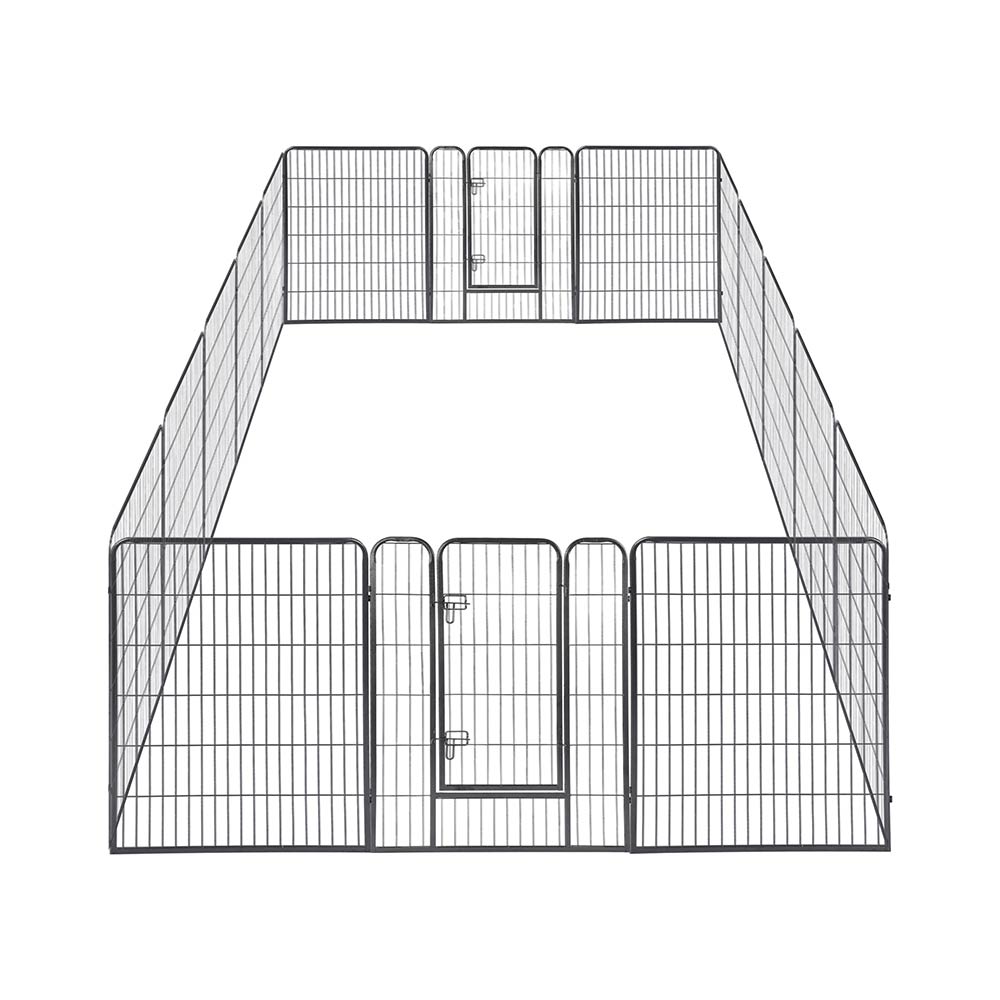 Yescom Heavy Duty Dog Playpen 40" Tall 16-Panel Puppy Pen Metal