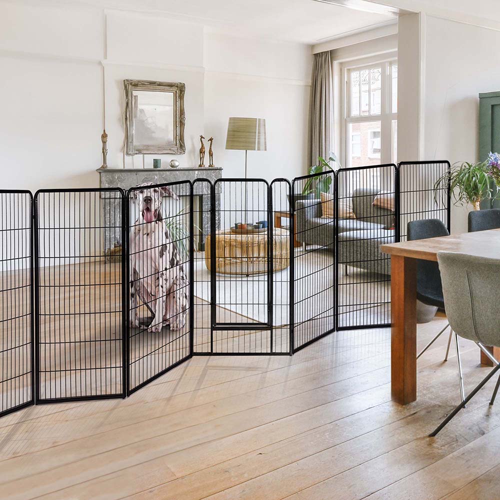 Yescom Heavy Duty Dog Playpen 48" Tall 8-Panel Puppy Pen Metal