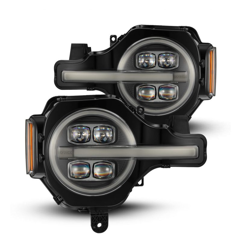 AlphaRex 21-23 Ford Bronco NOVA LED Projector Headlights Black 880260 *Discontinued