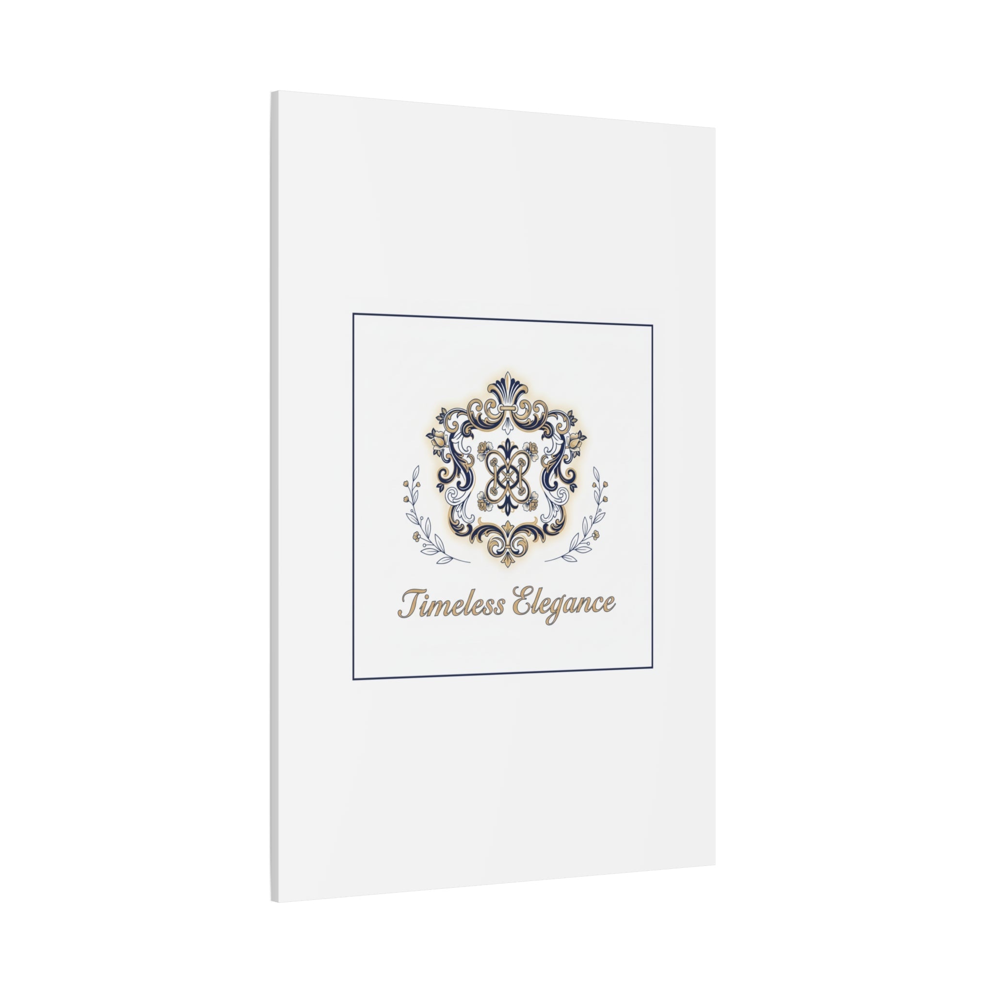Ornate Brooch Emblem Canvas | Vintage Formalwear Accents, Baroque Print