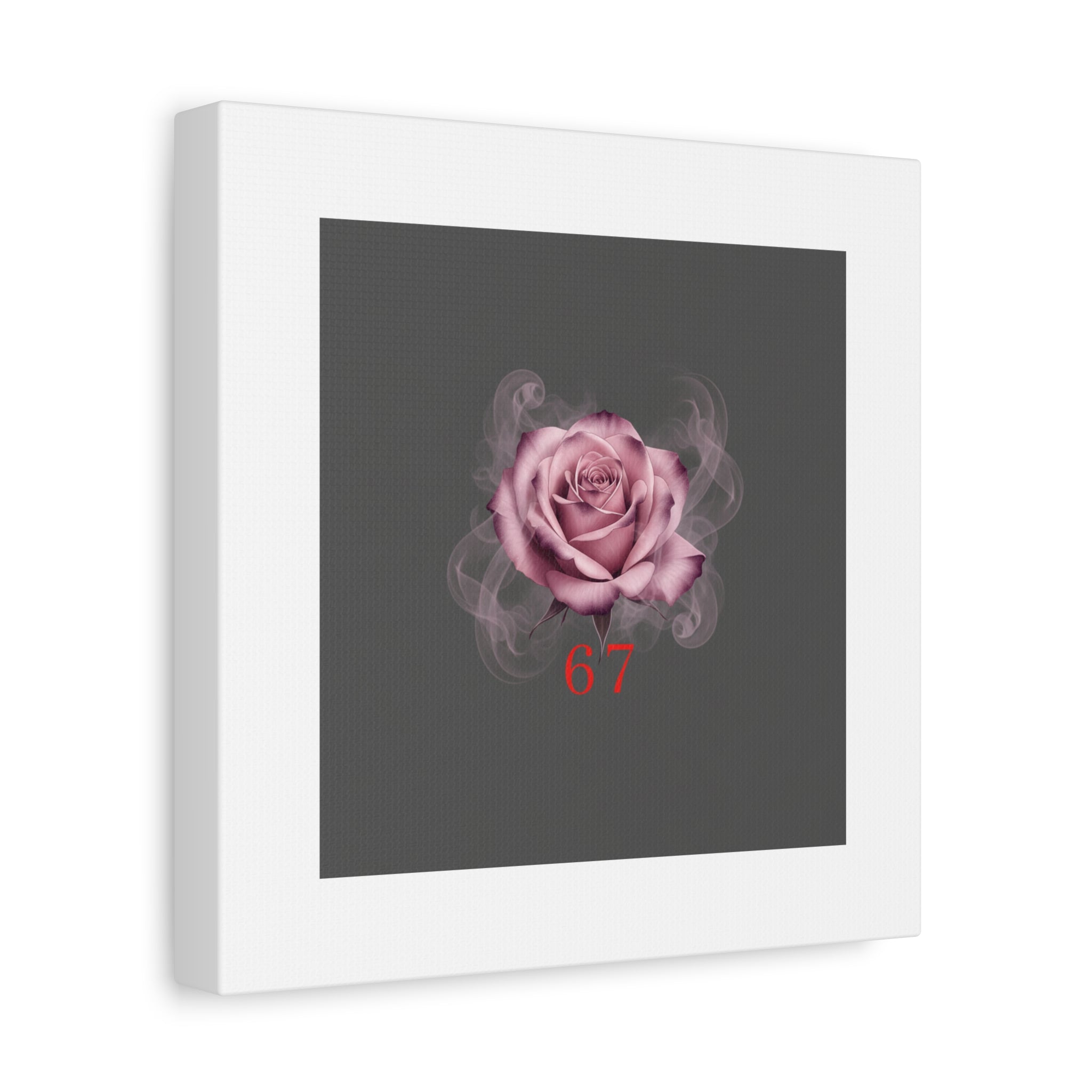 6 7 Valentine's Canvas | Viral Gothic Rose Wall Art | 6 7 Meaning Dark Romance