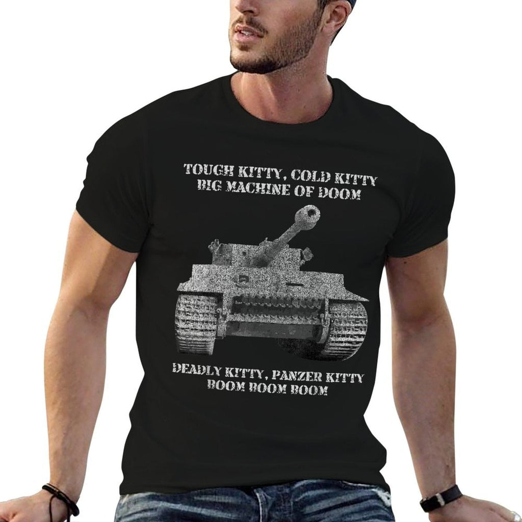 Tiger Panzer Tank Meme Tough Kitty, Cold Kitty Gift  Versatile T-Shirt