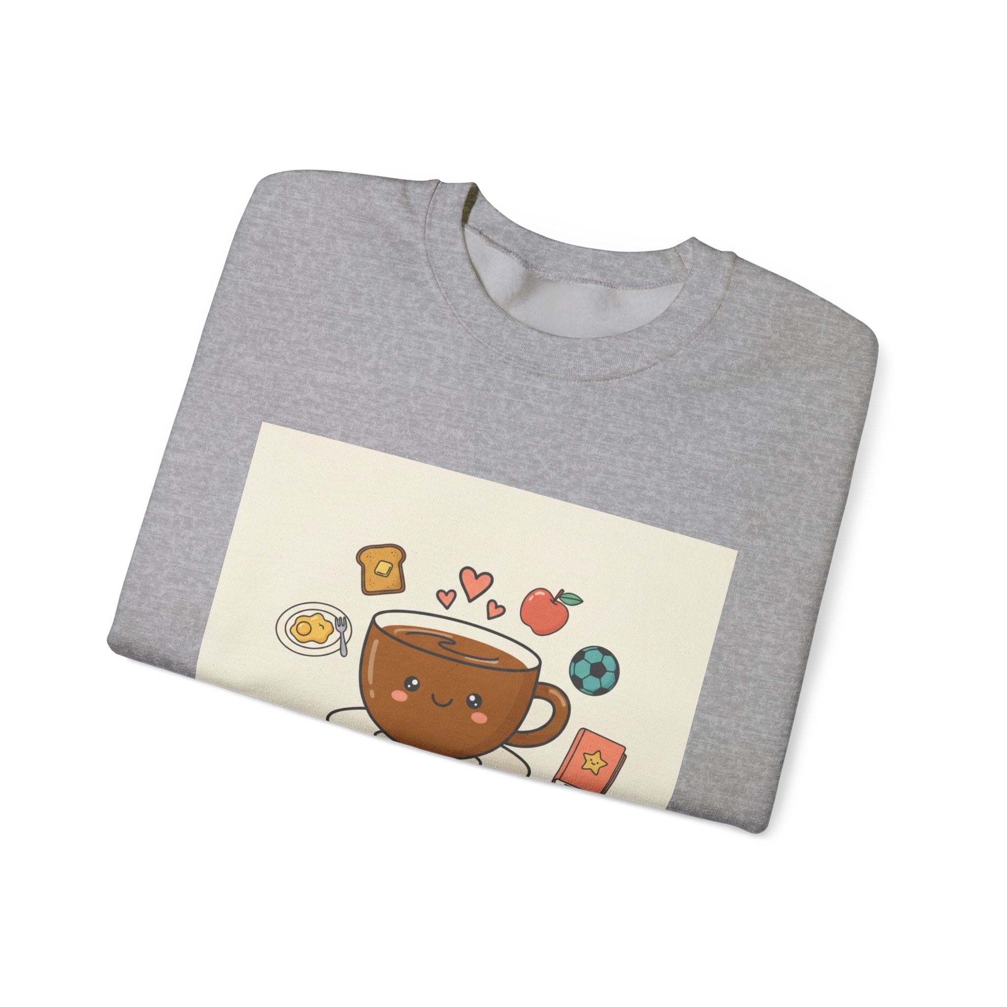 Morning Chaos Coffee Mom Sweatshirt | parenting morning humor, tired parent shirt