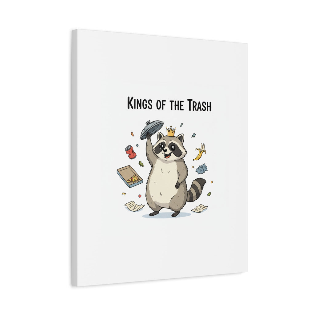 Kings of the Trash Canvas, Raccoon Doodle | Trash Panda, Goofy Critter Art