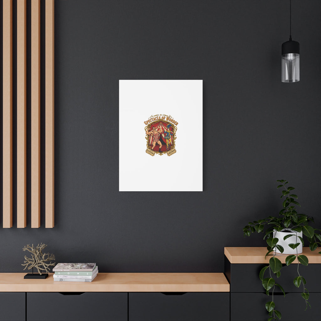 Spectacle of Wonder Circus Art Print, Canvas | Vintage Carnival Design