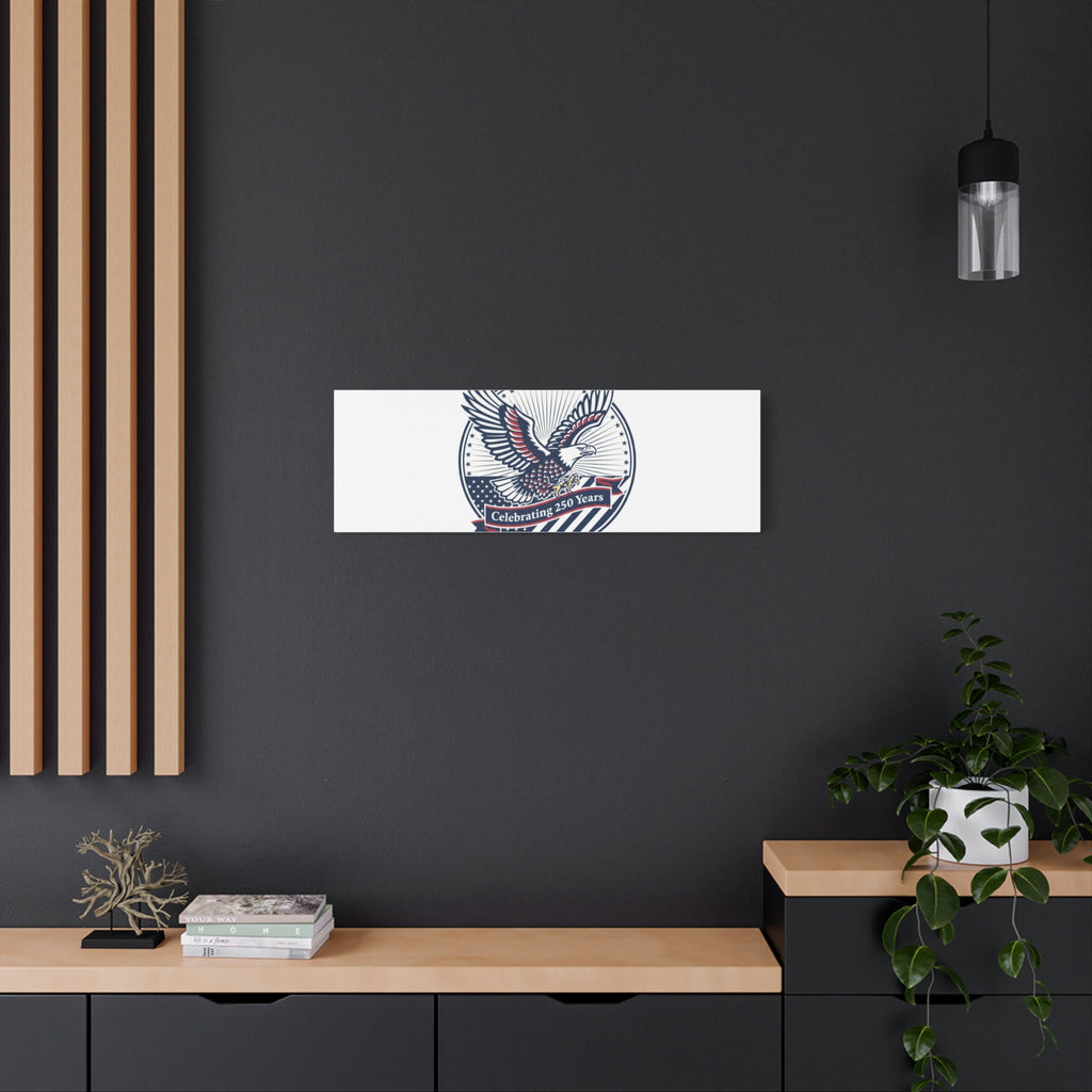 250th Anniversary Eagle Emblem Canvas | Semiquincentennial Americana