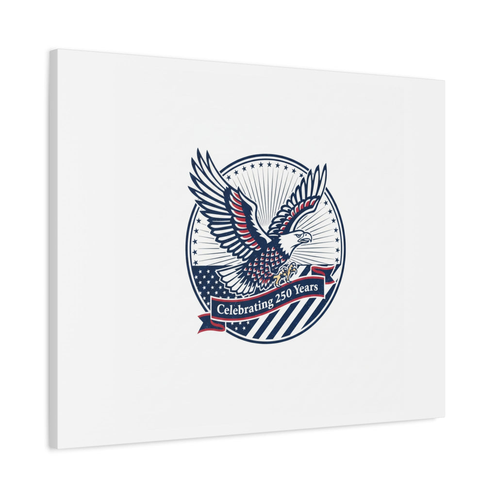 250th Anniversary Eagle Emblem Canvas | Semiquincentennial Americana