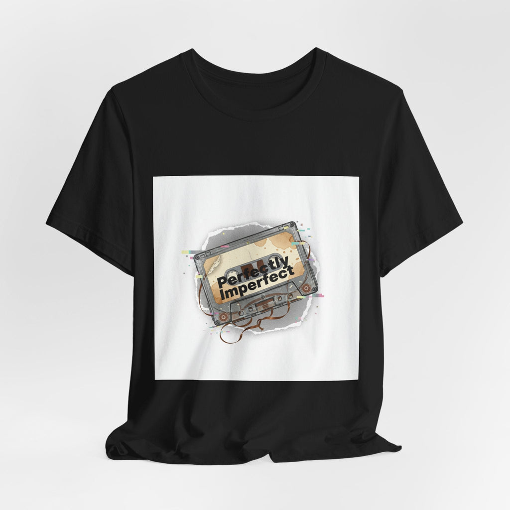 Glitch Cassette 'Perfectly Imperfect' Tee | glitch art shirt, retro tech nostalgic