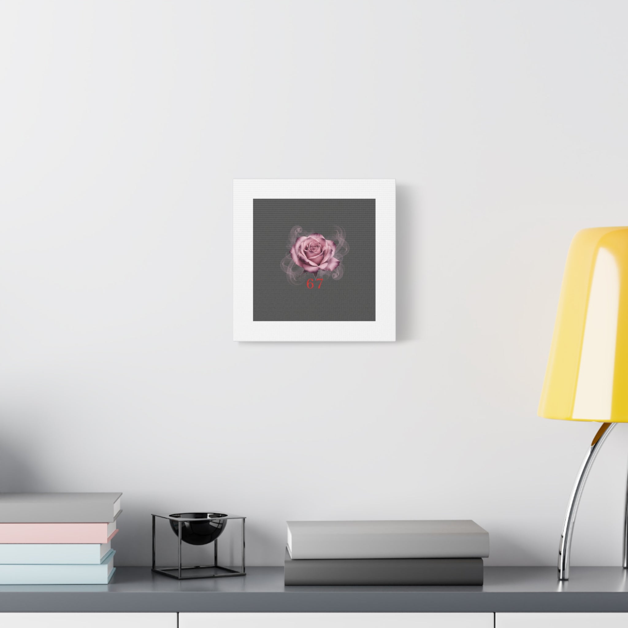 6 7 Valentine's Canvas | Viral Gothic Rose Wall Art | 6 7 Meaning Dark Romance