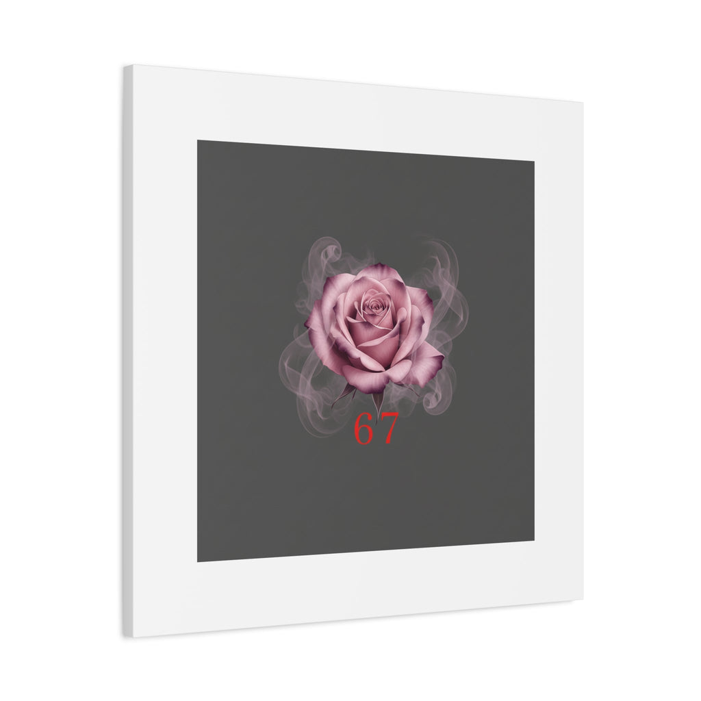 6 7 Valentine's Canvas | Viral Gothic Rose Wall Art | 6 7 Meaning Dark Romance