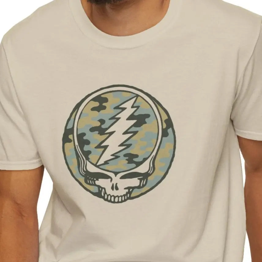 Camo Stealie Color Match Vineyard Collection Grateful Dead T-Shirt