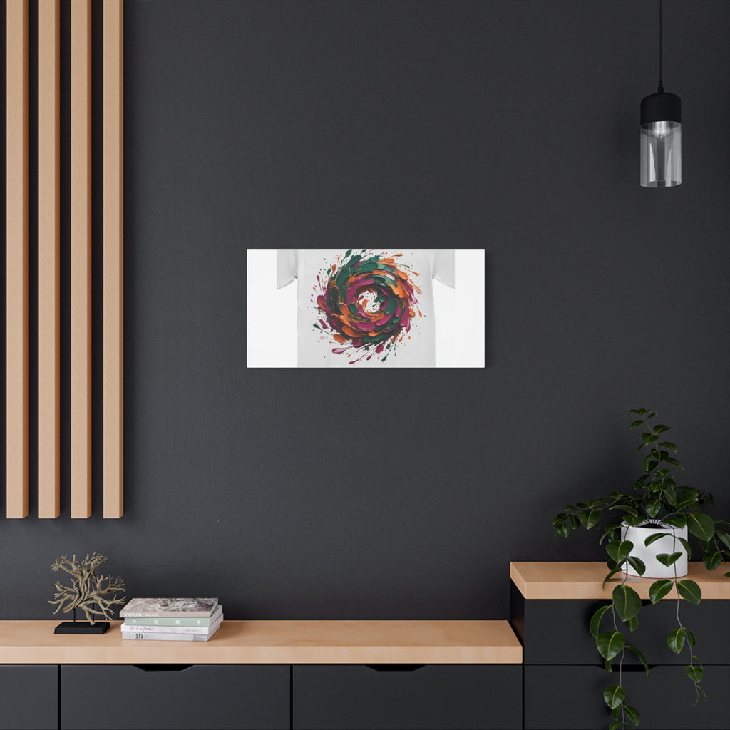 Painterly Abstract Floral Swirl Canvas | Matte Stretched Canvas