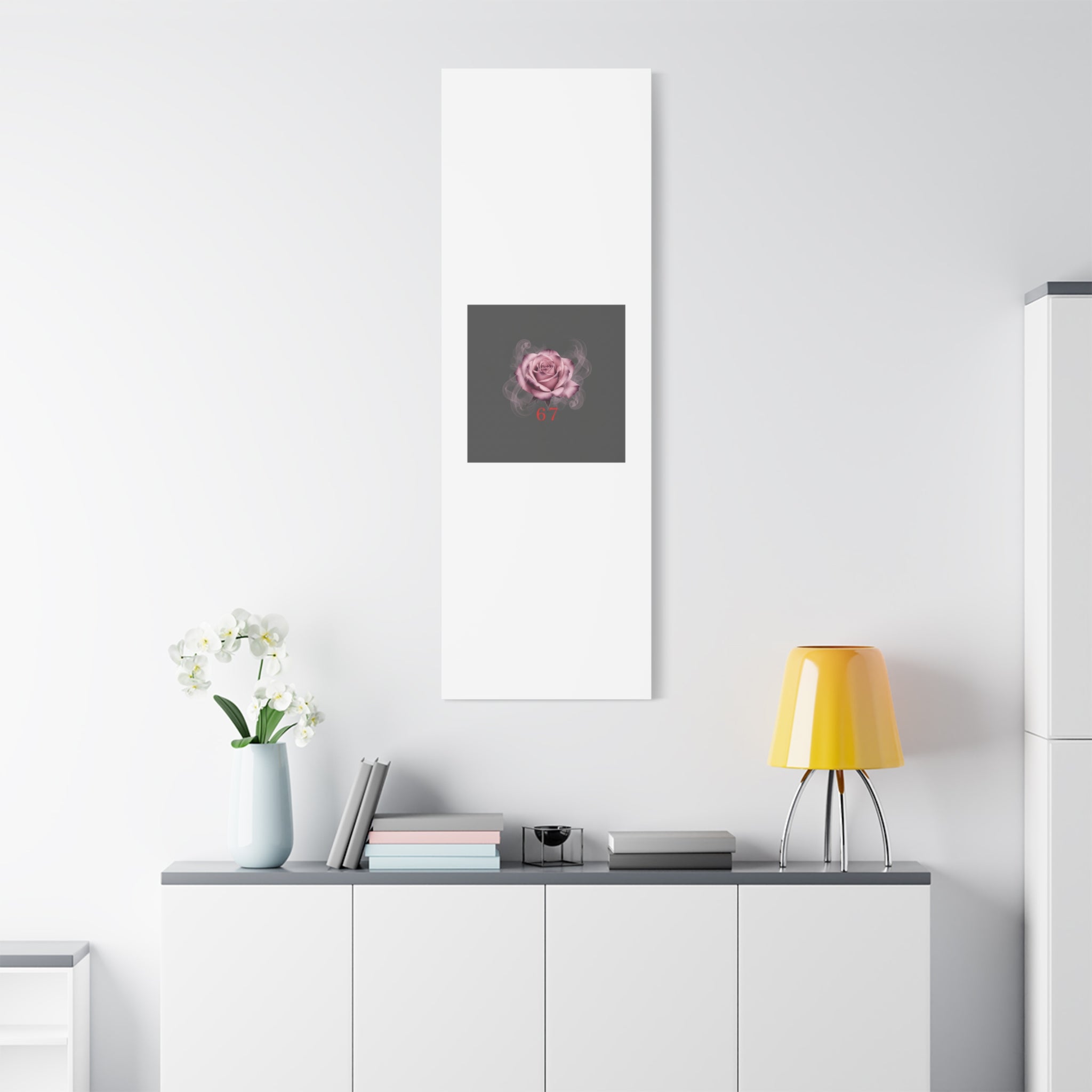 6 7 Valentine's Canvas | Viral Gothic Rose Wall Art | 6 7 Meaning Dark Romance