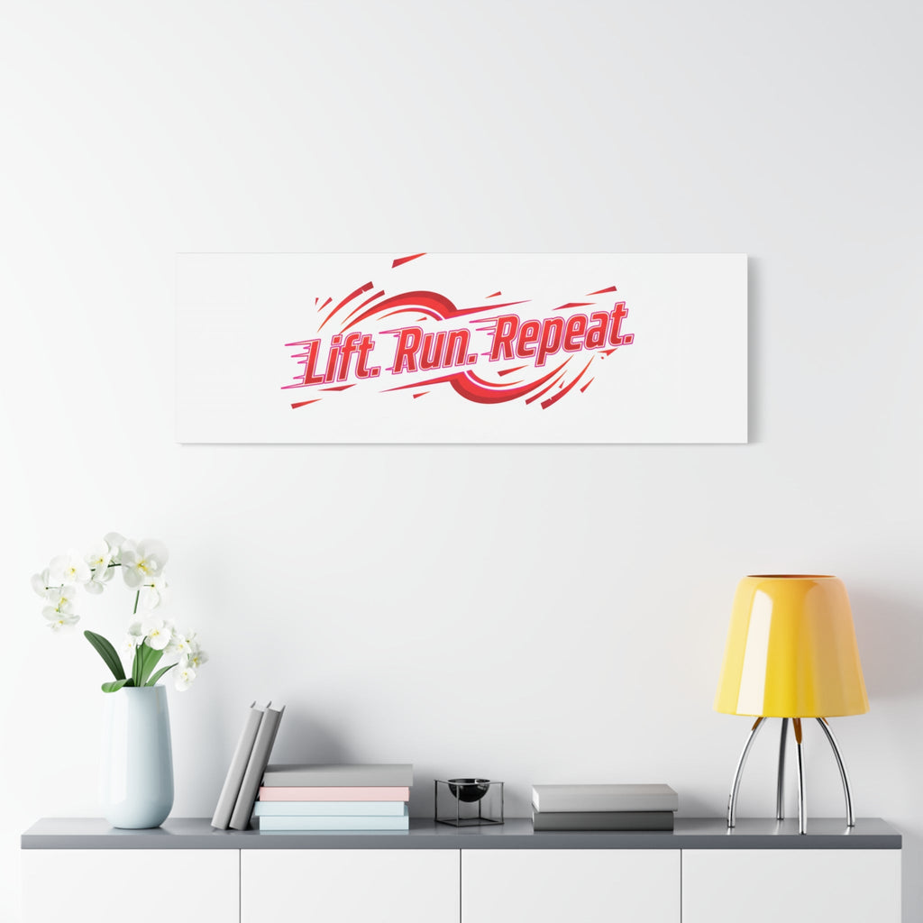 Lift Run Repeat Canvas | Fitness Wall Art, Gym Motivation