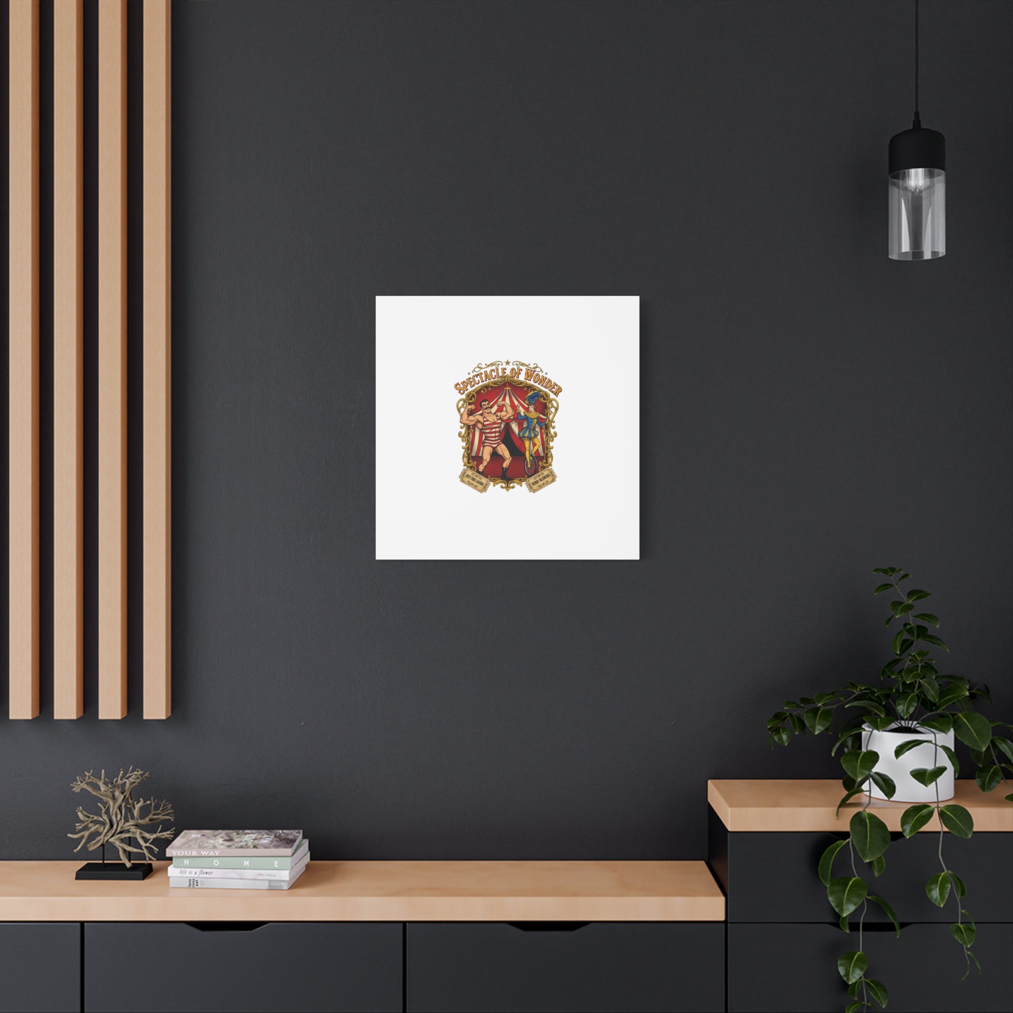 Spectacle of Wonder Circus Art Print, Canvas | Vintage Carnival Design
