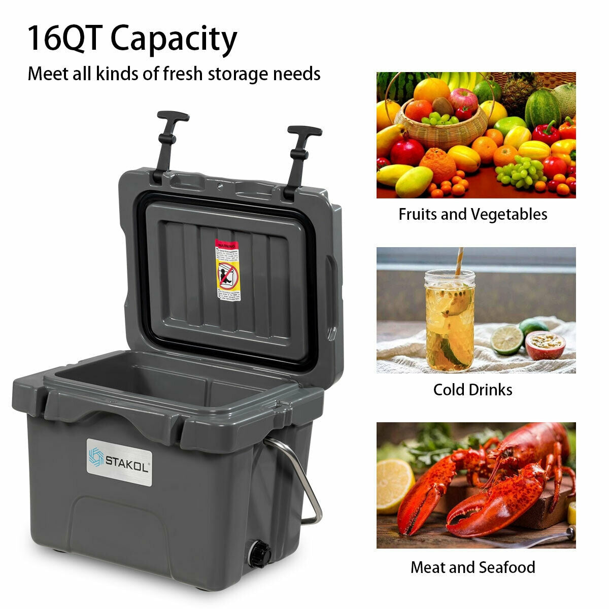 16 Quart 24-Can Capacity
