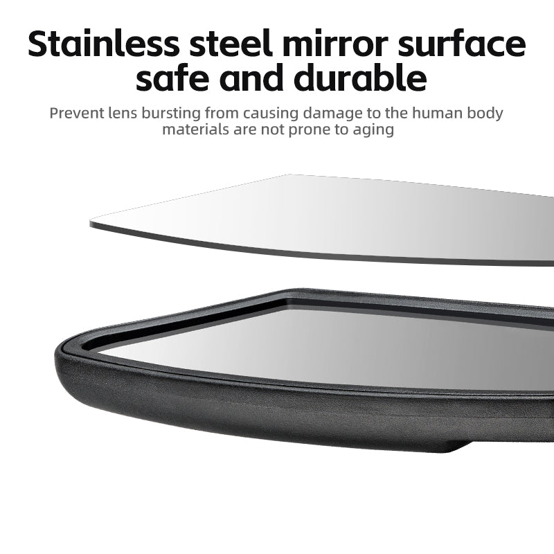 ROCKBROS HD Blast-Resistant Bike Mirror - Adjustable & Retractable