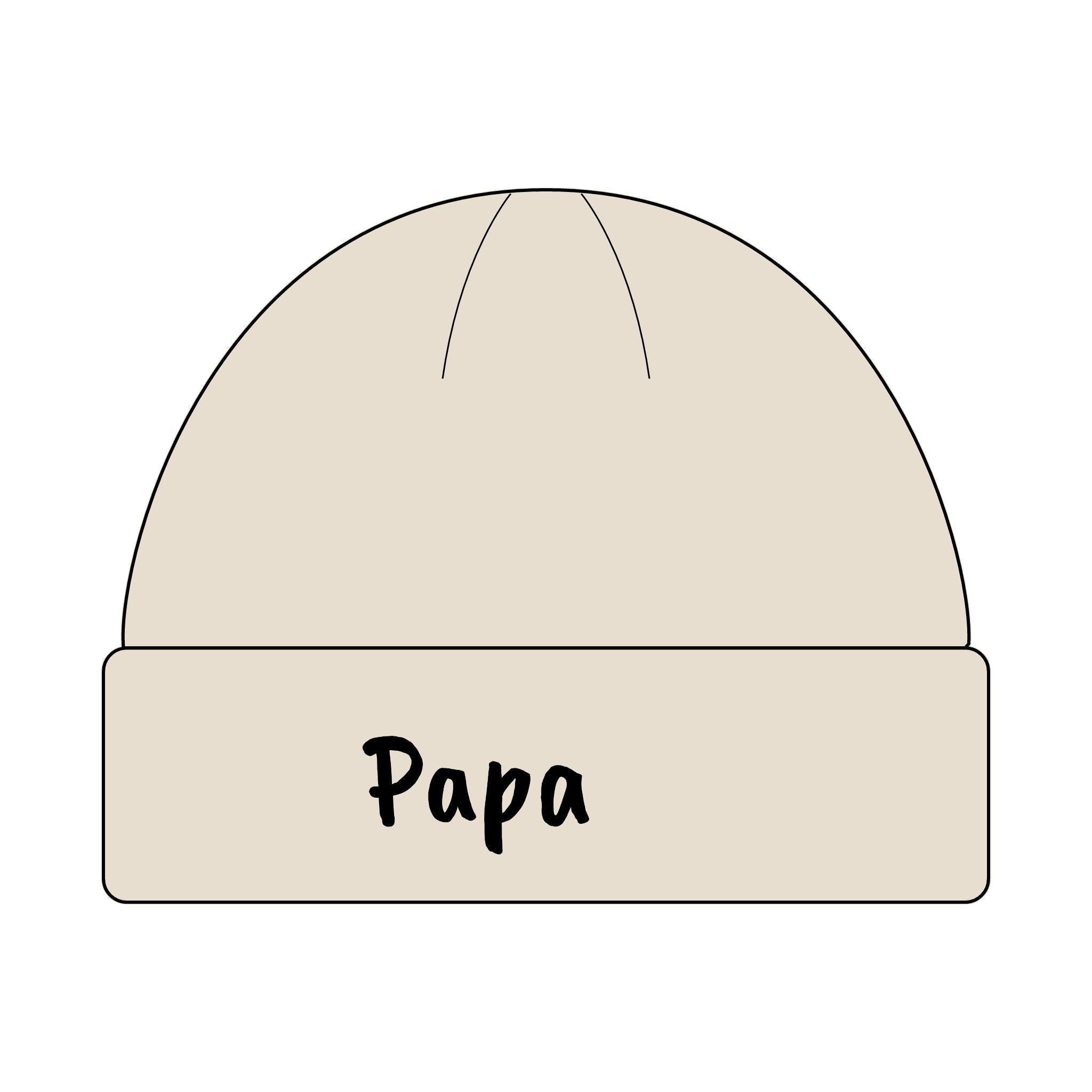 Papa Cuff Beanie — Cozy Knit Hat for Dads, Perfect Father’s Day Gift