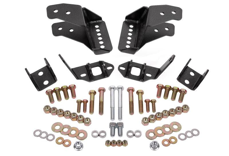 BMR Suspension BMR 78-87 G-Body Coilover Conversion Kit Rear Adjustable Shock Mount Without CAB - Black Hammertone CCK462H