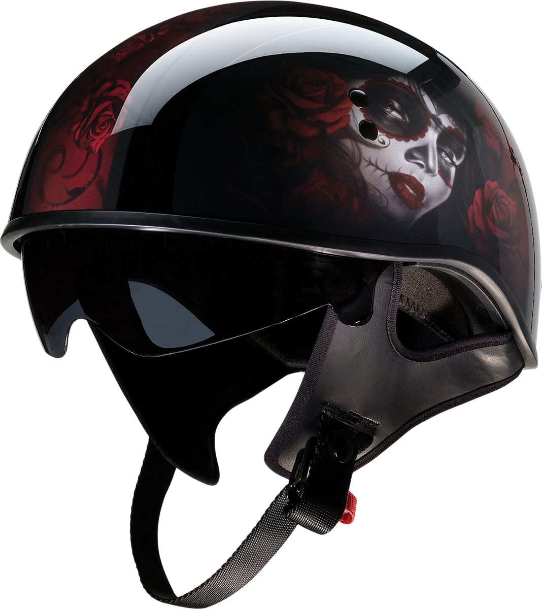 Z1R, Z1R Vagrant Helmet - Red Catrina, Black/Red, XS - Part 0103-1313