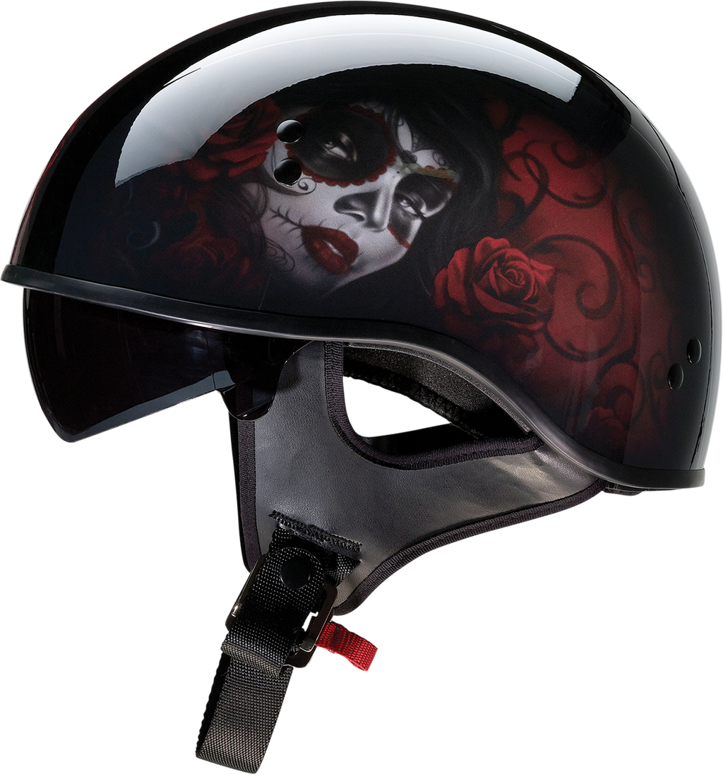 Z1R, Z1R Vagrant Helmet - Red Catrina, Black/Red, XS - Part 0103-1313